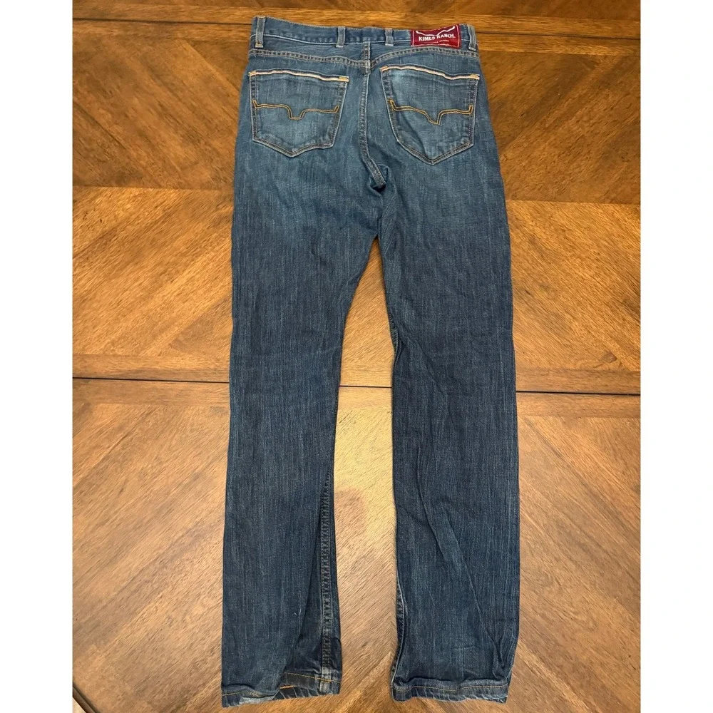 Kimes Ranch Roger Mens Jeans 30x30 Straight Leg Western Denim Blue Made in USA